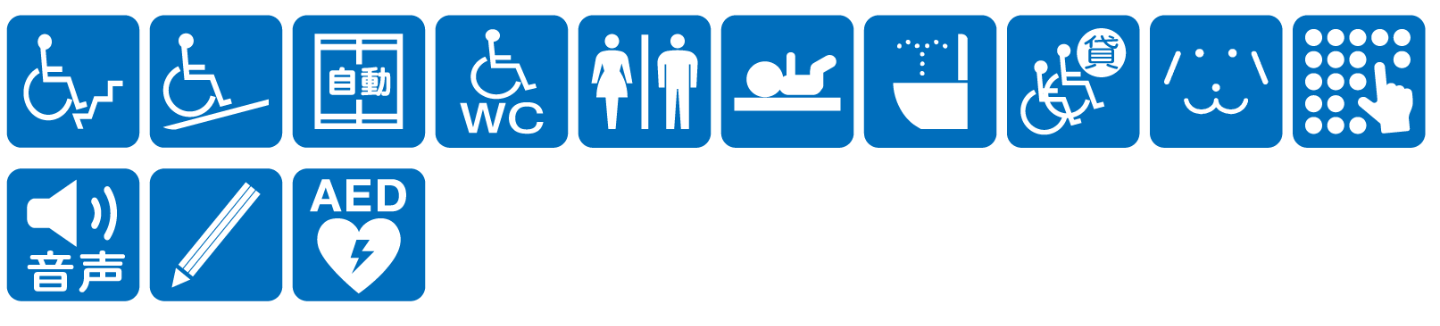 点字ブロックなし点字案内あり音声案内あり